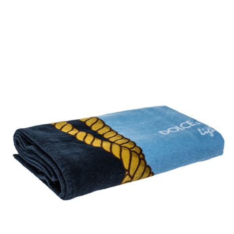 dolce gabbana light blue towel|Luxury beach towels for men and women .